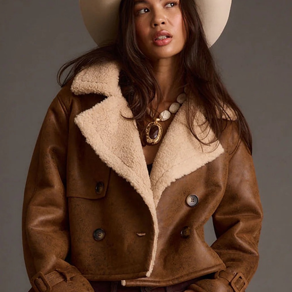 12th Tribe | Avery Vintage Wash Sherling Coat | XL